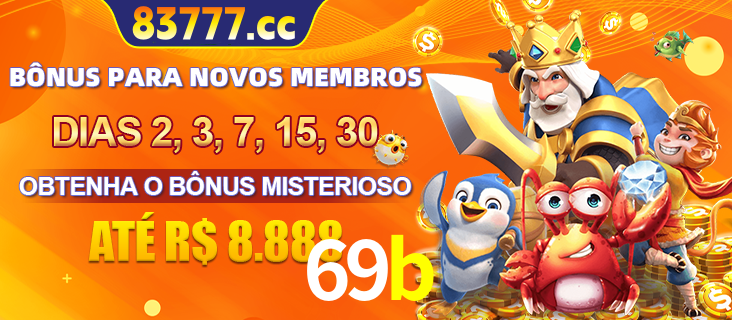 Anúncio dos benefícios para Membro VIP Sênior na plataforma 69b, incluindo bônus promocionais, semanais e mensais, ilustrado com o personagem Fortune Tiger.